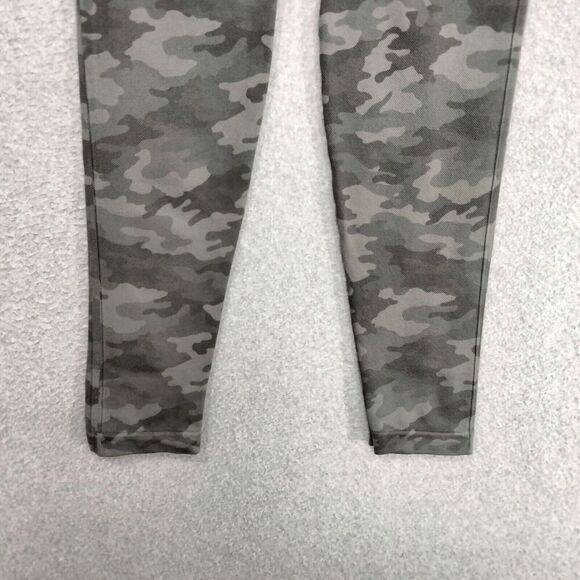 Spanx Ankle Leggings Womens Size M Gray Camo High Waisted Wide Band Mid Rise - Picture 3 of 11